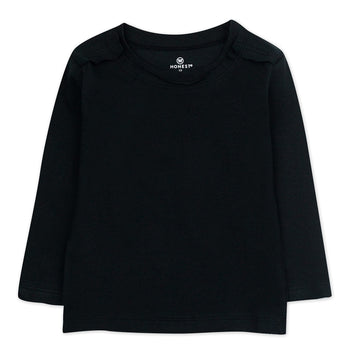 Honestbaby Unisex Baby 5-Pack Organic Cotton Long Sleeve T-Shirts Infant And Toddler Shirts, Gray Ombre, Newborn Us