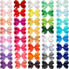 C Llot 40 Pieces 3 Inch Hair Bows For Girls Clips Grosgrain Ribbon Boutique Hair Bow Alligator Clips For Girls Teens Toddlers K