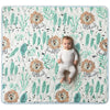 Babihiior Play Mat, Baby Play Mat, 71 x 79 Play Mat for Playpen, Play Mat for Babies 0-6 Months, Non-Slip One-Piece Crawling