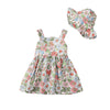Newborn Infant Baby Girl Dress Toddler Girl Clothes Halter Backless Sleeveless Flower Sundress Summer Dresses For Girl 3-6M