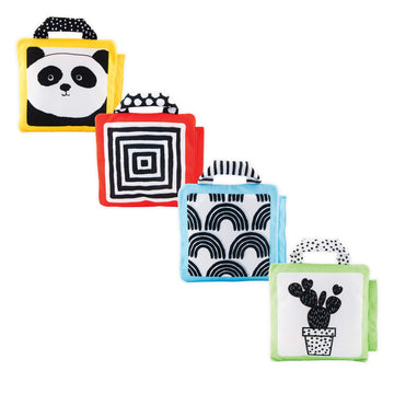 Sassy Reversible Soft Sensory Activity Panels, 4Count, Ages 0+ Months