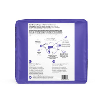 Hello Bello Premium Overnight Baby Diapers Size 3, 24 Count, Unisex, Ultra Absorbent And Soft, Eco-Friendly Disposable Diapers F