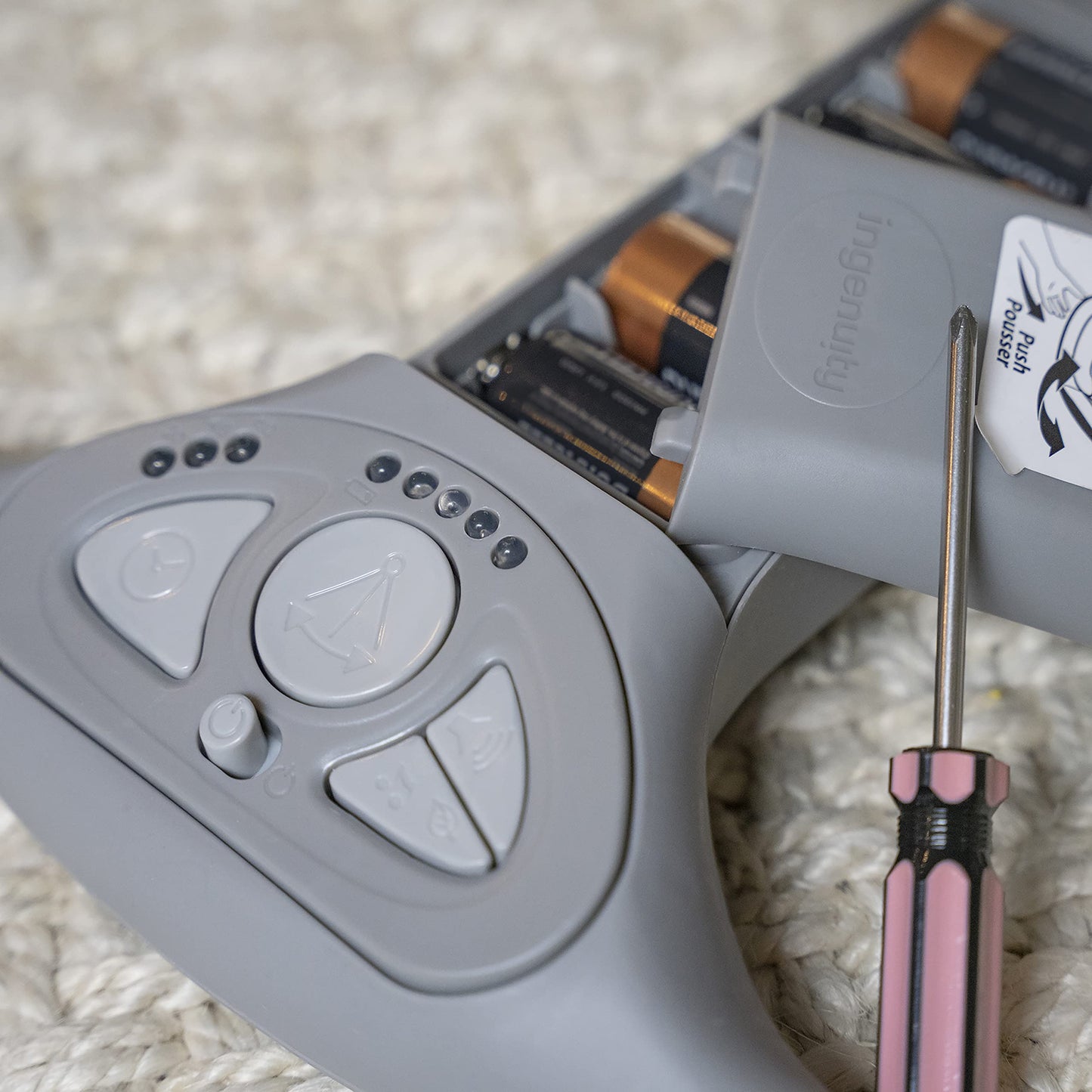 Ingenuity Compact Lightweight Portable Baby Swing With Music, Nature Sounds And Battery-Saving Technology - Abernathy, 0-9 Month