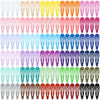 Cinaci 120 Pack Bulk Solid Plain Blank Diy Craft 5Cm/2' Silver Metal Snap Hair Clips With Hole Hair Barrettes For Women Girls B