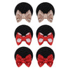 6Pcs Baby Girl Clips Mouse Ears Clips Bows With Sequin Polka Dot Bow Baby Hair Clips Bows For Girls
