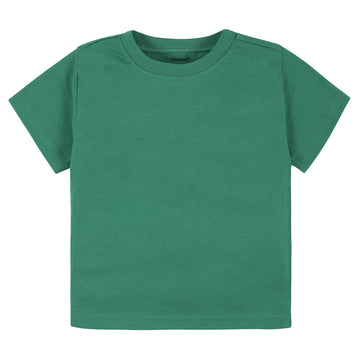 Gerber Baby Toddler 5-Pack Solid Short Sleeve T-Shirts Jersey 160 GSM, Kelly Green, 18 Months