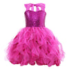 Suppromo Hot Pink Tutu Dress For Girls Princess Party Dress For Baby Girls Sparkly Tulle Sequin Fairy Dresses For Kids Girls Hal