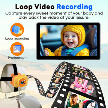 Yakry 7-Inch Baby Car Camera 1080P - Hd Touchscreen, 3X Zoom, 940Nm Night Vision, 150? Wide Angle, Easy Install For Enhanced Bab