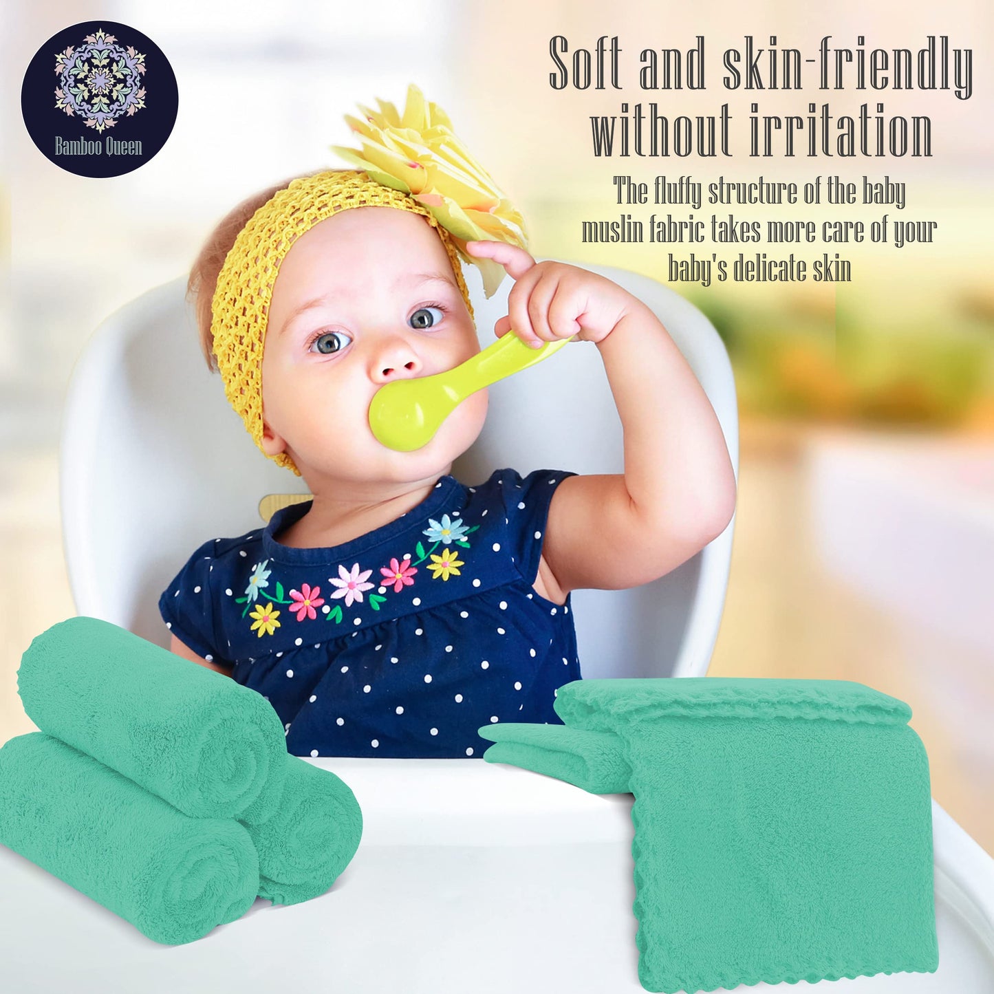 16 Pack Baby Washcloths - 10X10 Inch, Coral Fleece - Extra Absorbent And Soft Wash Clothes For Newborns, Infants And Toddlers -