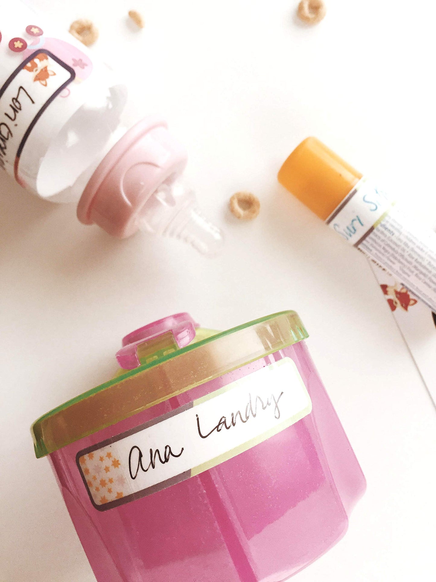 Bottle Labels, Food Pantry Label, Write-On, Self-Laminating, Waterproof Kids Name Labels For Baby Bottles For Daycare School, Di