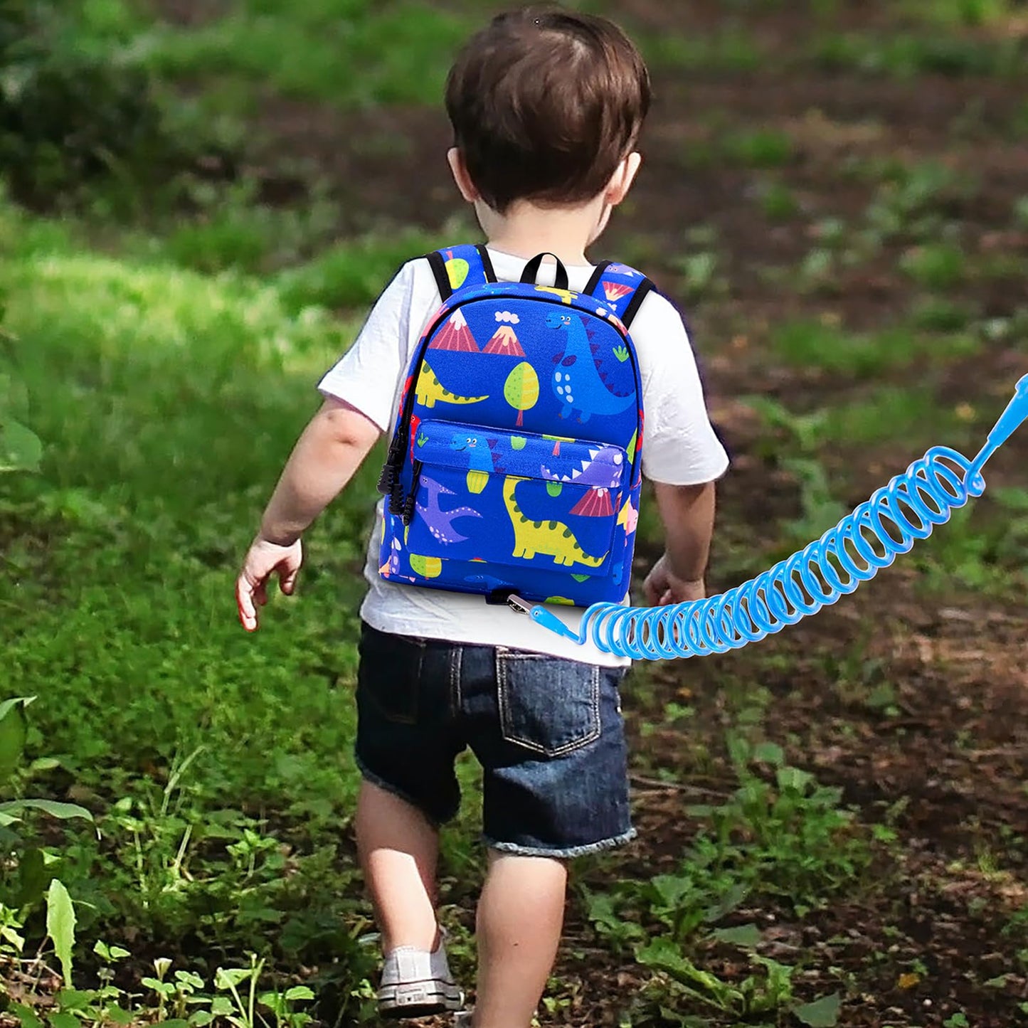 Accmor Toddler Harness Backpack Leash, Baby Dinosaur Backpacks With Anti Lost Wrist Link, Cute Mini Child Harnesses Leashes For
