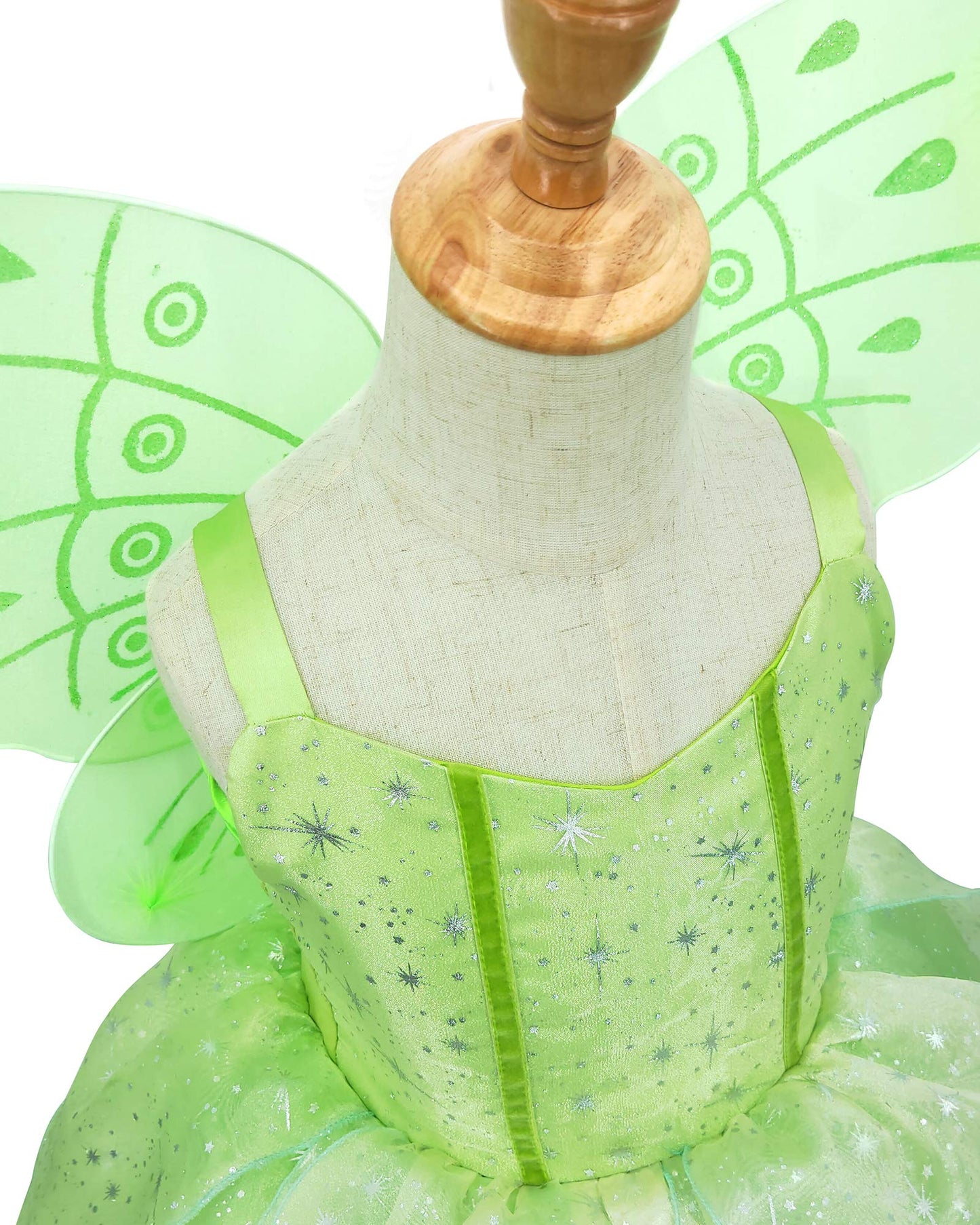 Tyhtym Green Tinkerbell Fairy Costumes Little Girls Dress Up Birthday Halloween Christmas With Wings
