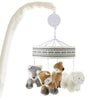 Levtex Baby - Bailey Musical Rotating Baby Crib Mobile - Woodland Creatures - Grey, Brown, White, And Black - Nursery Accessorie