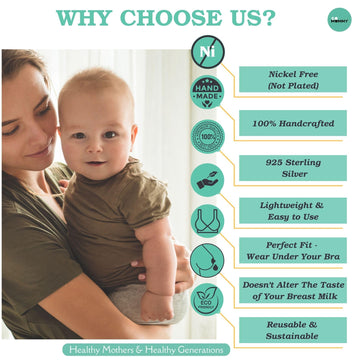 The Original Silver Nursing Cups, Nipple Shields For Nursing Newborn, Nipple Protector For Breastfeeding, Nipple Covers Breastfe