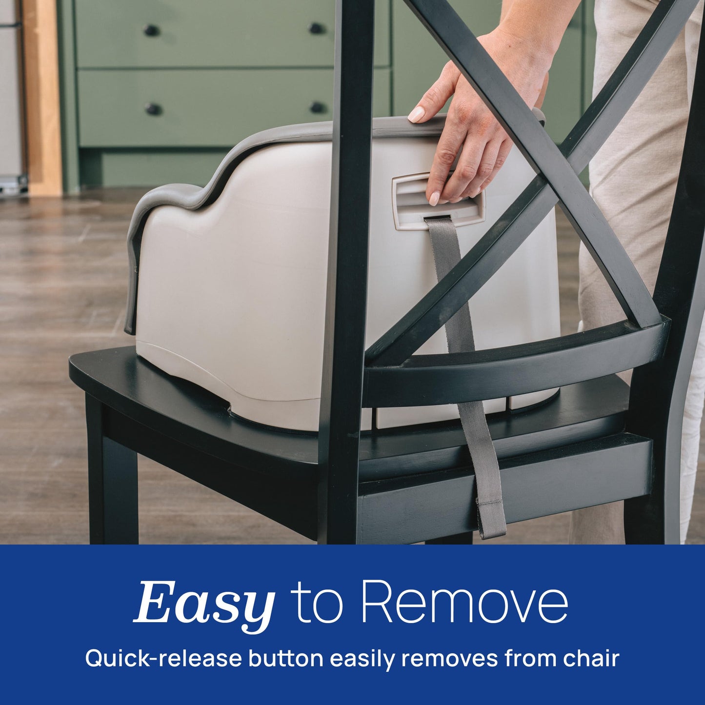 Chicco Chicco Cinch Clamping Booster Seat With Quick Set Up, Easy-To-Clean Removable Seat Cushion And 3-Point Harness | Mocha/Gr