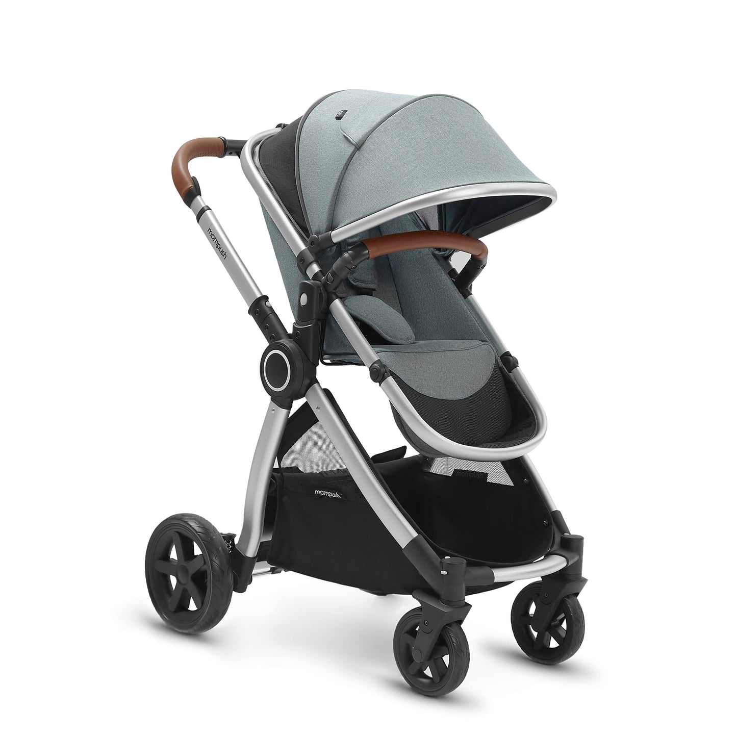 Mompush Ultimate2 Baby Stroller for Toddler with Removable Bassinet & Reversible Seat, Smooth Glide Bassinet Stroller, Full-Size