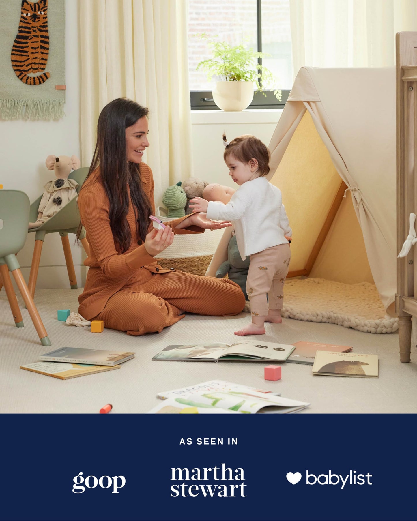 Lalo Play Tent - Indoor Tent For Kids And Toddlers, Made Of Fsc Certified Beechwood & Natural Canvas, Easy Setup, Perfect Indoor