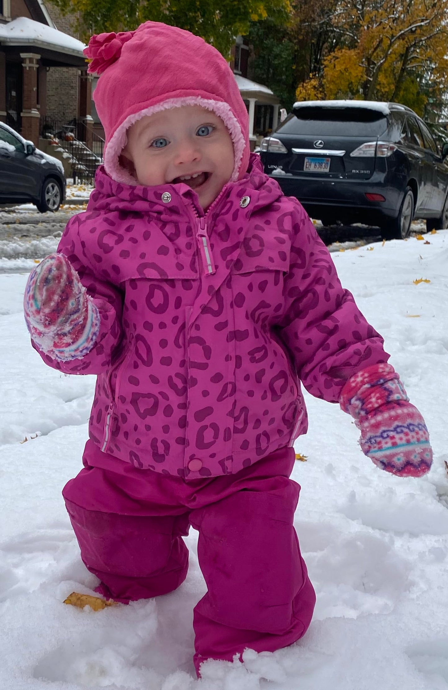 N'Ice Caps Baby Toddler Mittens Kids 2 Pairs Fleece Gloves Winter Warm Sherpa Lined (Pink/Fuchsia Pack - Infant No Thumbs, 3-6 M