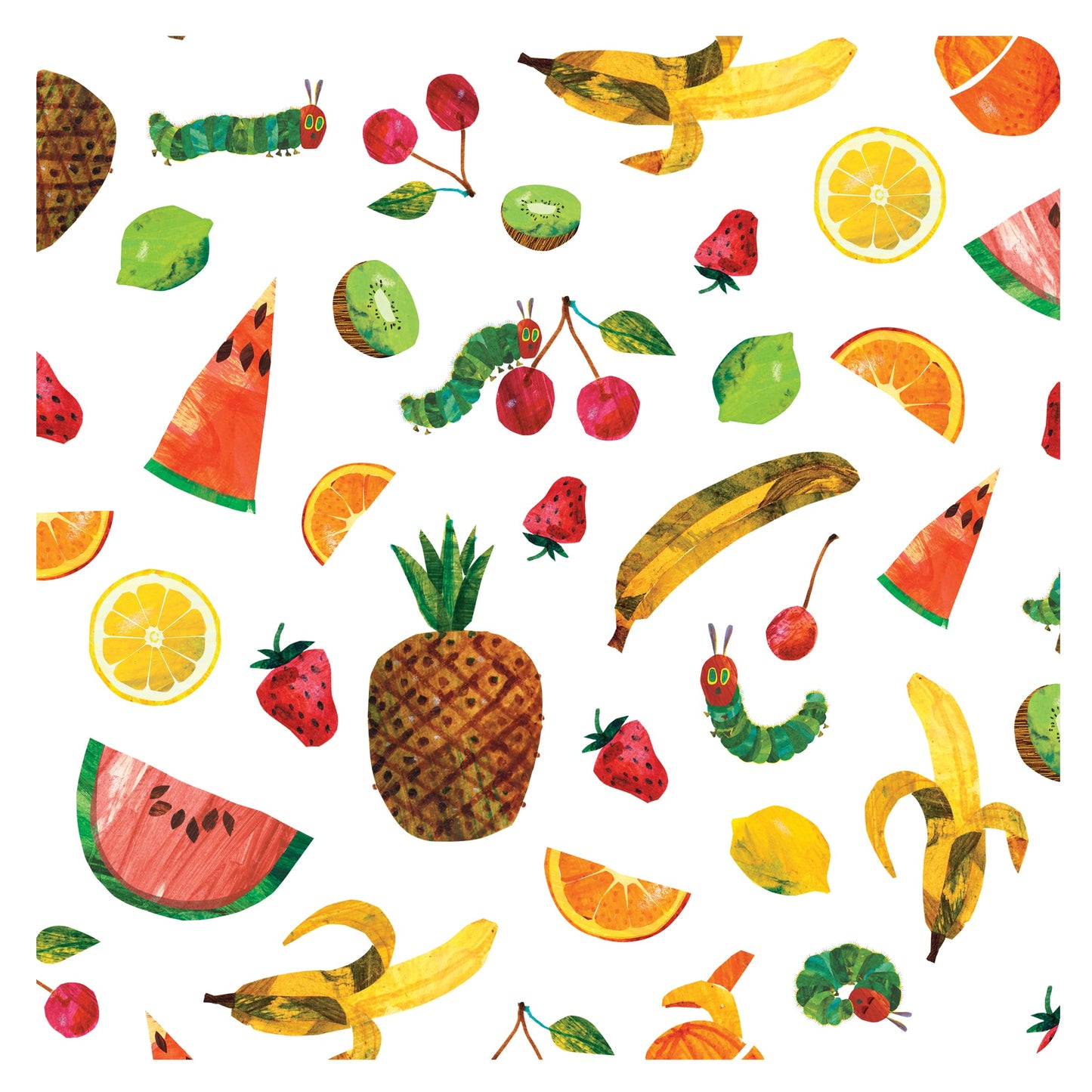 Bapronbaby Eric Carle Tropical Fruit Splash Mat - Waterproof Catch-All For Under High Chairs, Floors, Tables, Playtime Or Arts &