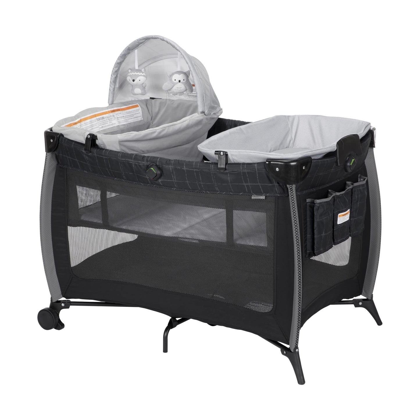 Safety 1St Play-And-Stay Play Yard, Easy Fold, Full-Size Play Yard With Removable Full Bassinet, High Street