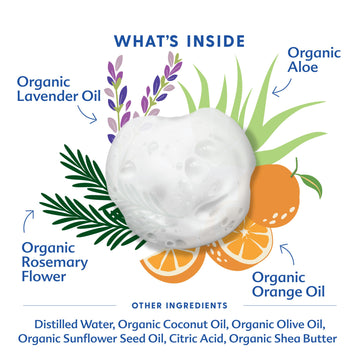 Motherlove Baby & All Soap (7.1 Oz) Gentle Foaming All-Purpose Castile Soap Made With Organic Ingredients - Relaxing Lavendar Bl