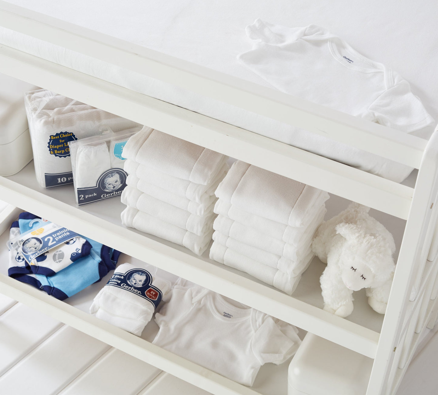 Gerber Unisex Baby Infant Toddler 3 Pack Potty Training Pants Baby-Boys-Underwear, White, 2T Us