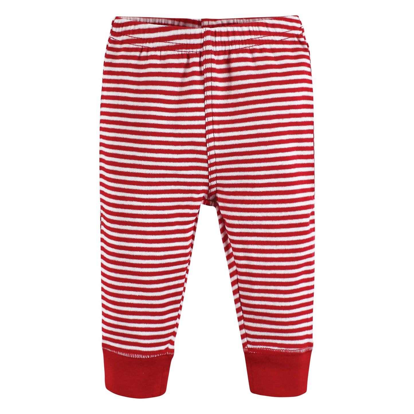 Hudson Baby Unisex Baby Cotton Pants And Leggings, Gold Snowflake, 6-9 Months