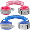 Blisstime Toddler Leash, 2 Pack Kid Leash Anti Lost Wrist Link With Key Lock Baby Leash Harness For Toddler (Blue+Pink)