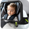 Fixed Headrest Baby Car Mirror Fit Tesla Car Back Seat, Safety Rear Facing Mirror, 100% Shatterproof & Shake-Proof, Wide Clear R