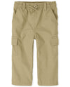 The Children'S Place Baby Boys And Toddler Boys Pull On Slim Cargo Pants, Flax, 2T