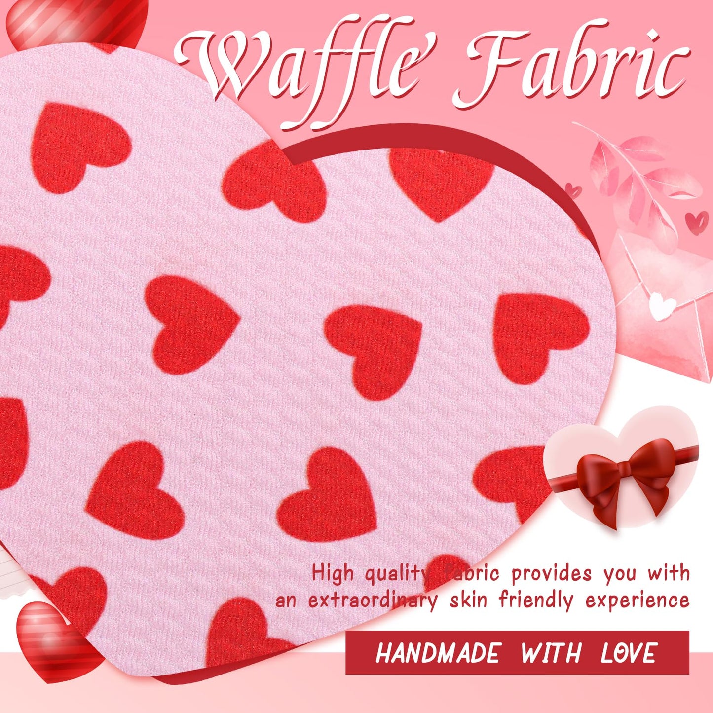 Yanjie Baby Headband Bow Large Hair Bows Red Headband Wide Newborn Bows Pink Heart Handmade Hairbands Hair Accessories Gift Infa