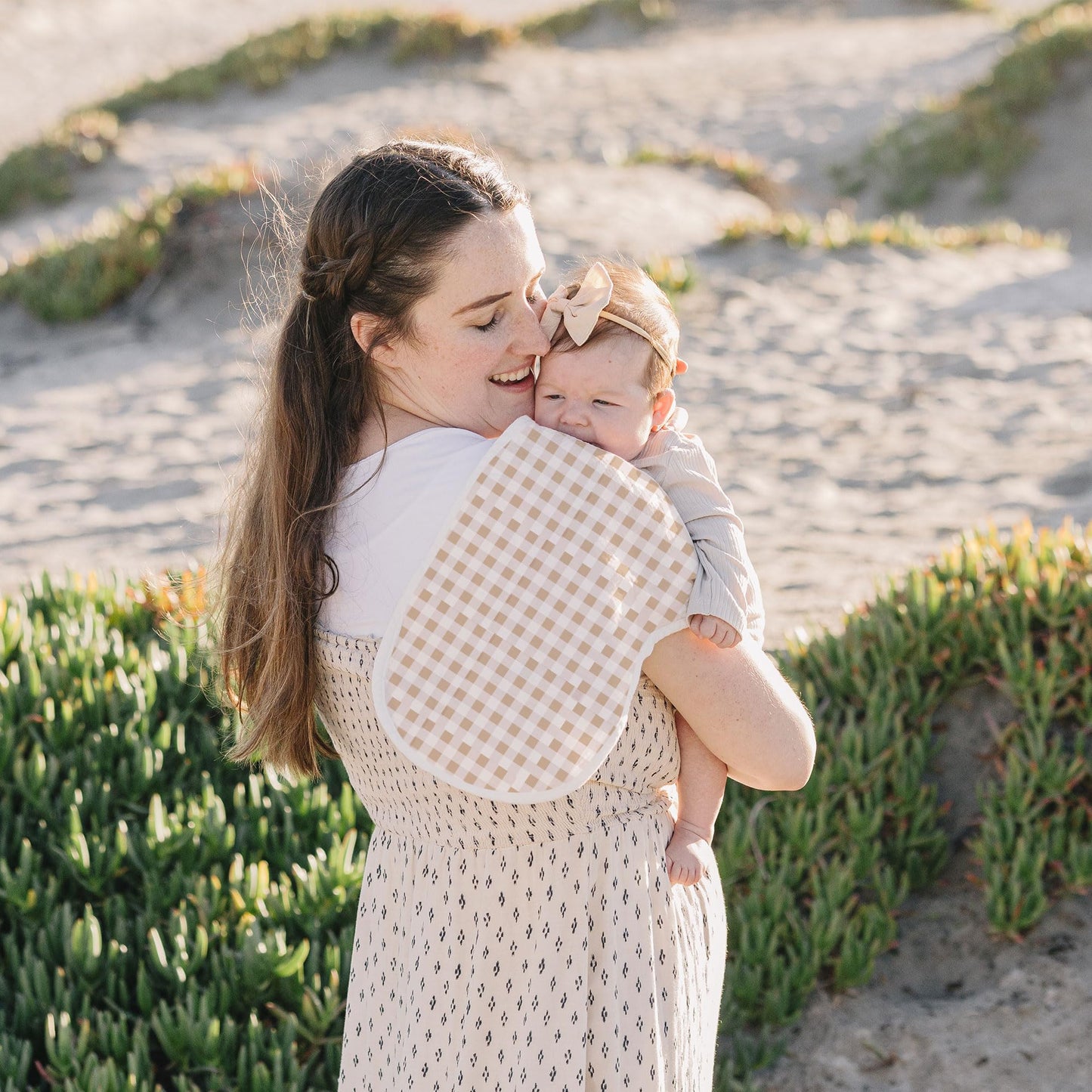 Konssy Muslin Baby Burp Cloths Sets For Unisex- 6 Pack Large 100% Cotton Burping Clothes For Newborn, Baby Girls And Boys