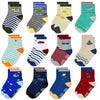 Tphon 12 Pairs Toddler Non Skid Socks With Grips Anti Slip Bottom, Cotton Non Slip Ankle Crew Socks For Boys, Girls, Kids(3-5Yea