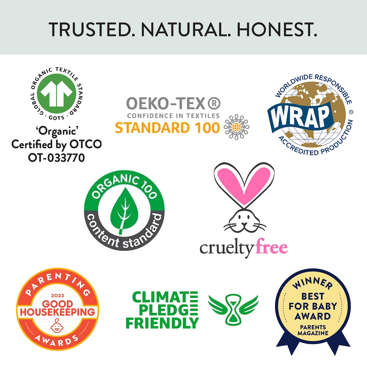 Honestbaby Organic Cotton Multi-Layer Burp Cloths Multipack, 4-Pack Peach Skin Painted Buffalo Check, One Size