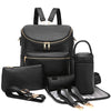 I IHAYNER Diaper Bag Backpack Leather Backpack for Women Travel Backpack Baby Bag Large with Troller Straps Capacity for Wet Clo