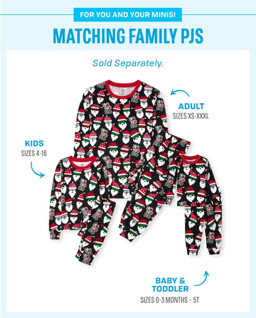 The Children'S Place,Family Matching Christmas Holiday Pajamas Sets, Snug Fit 100% Cotton, - Pj Set,Santa Allover,9-12 Months