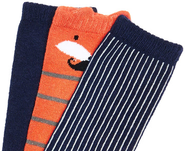 Hudson Baby Unisex Baby Cotton Rich Knee-High Socks, Handsome Fox, 6-12 Months