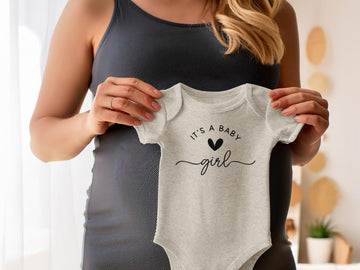 It'S A Baby Girl Pregnancy Announcement Infant Bodysuit (Natural)