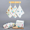 Obaby 6Layer Ultra Soft Muslin Cotton Washcloths 25 Cmx25 Cm (Pack Of 3) | Gentle Face & Body Towels For Newborns | Highly Abso