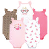 Hudson Baby Unisex Baby Cotton Sleeveless Bodysuits, Summer Fun, 12-18 Months