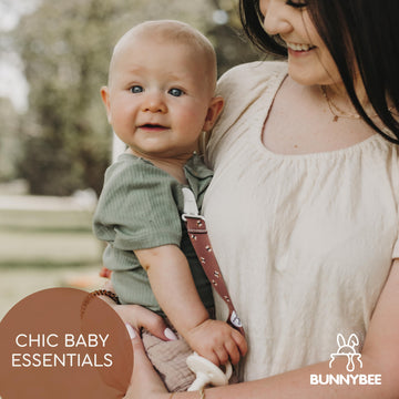 Bunnybee Neutral Garden Friends Pacifier Clip Set, 6 Pack Pacifier Holder Clip For Boys And Girls, Stylish And Practical Baby Bi