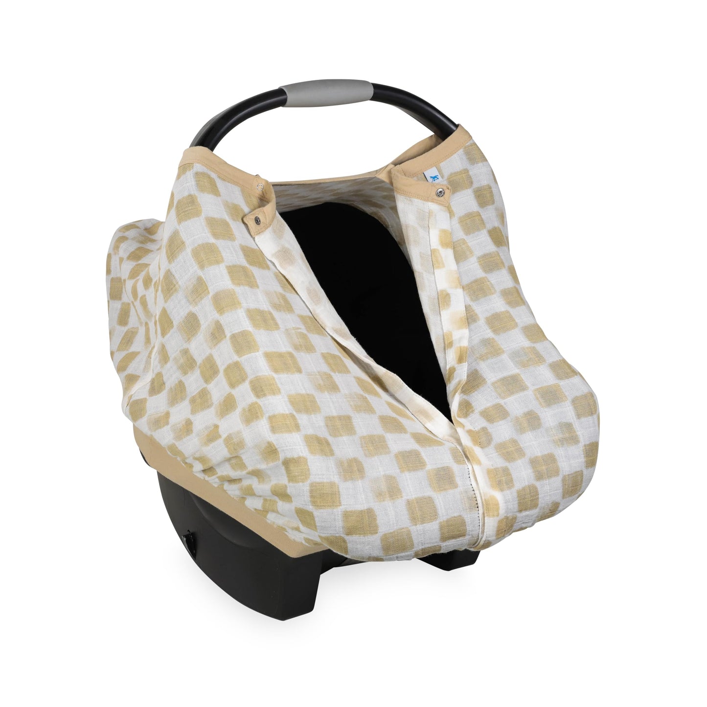 Little Unicorn Breathable Car Seat Canopy | Magnetic Closure Cover & Universal Fit | Protection & Privacy For Baby (Adobe Checke