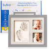 Baby Footprint Kit, Baby Foot And Hand Print Kit, Baby Keepsake Frame, Nursery Pictures Frames, Hand Print Mold Kit, New Mom Gif