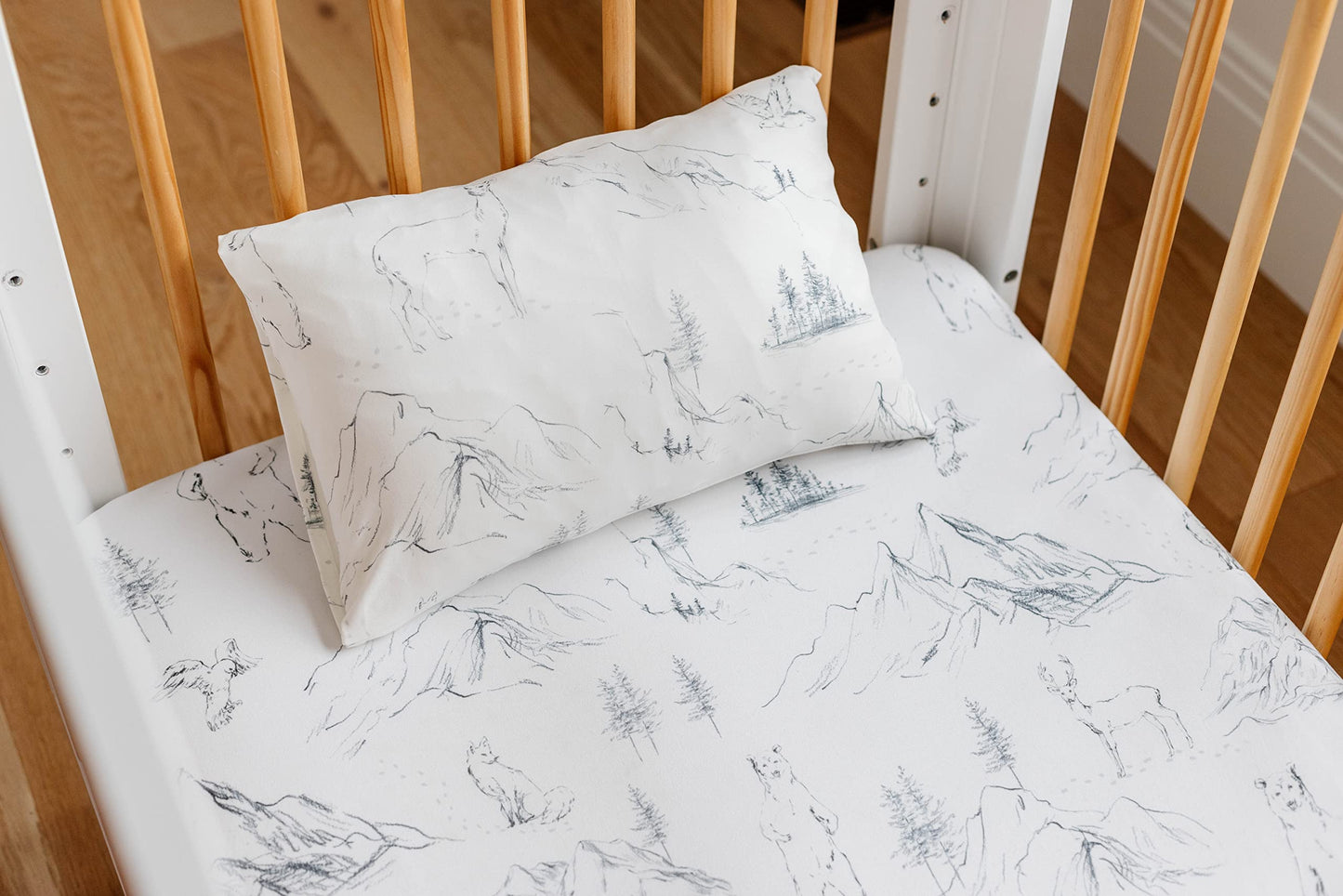 Pobibaby - 2 Pack Premium Toddler Pillowcase - Ultra Soft Jersey Knit - Crib Pillow, Kids Pillow, Travel Pillow Case Cover (Expl