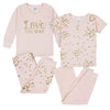 Gerberbaby Girlstoddler Snug Fit 4-Piece Pajama Setlove Pink2T
