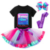Tutu And Sian Birthday Girl Outfit Party Costume - Hair Bow, Shirt, Tutu Dress, Satin Sash (Birthday Girl 1, 4-5 Years)