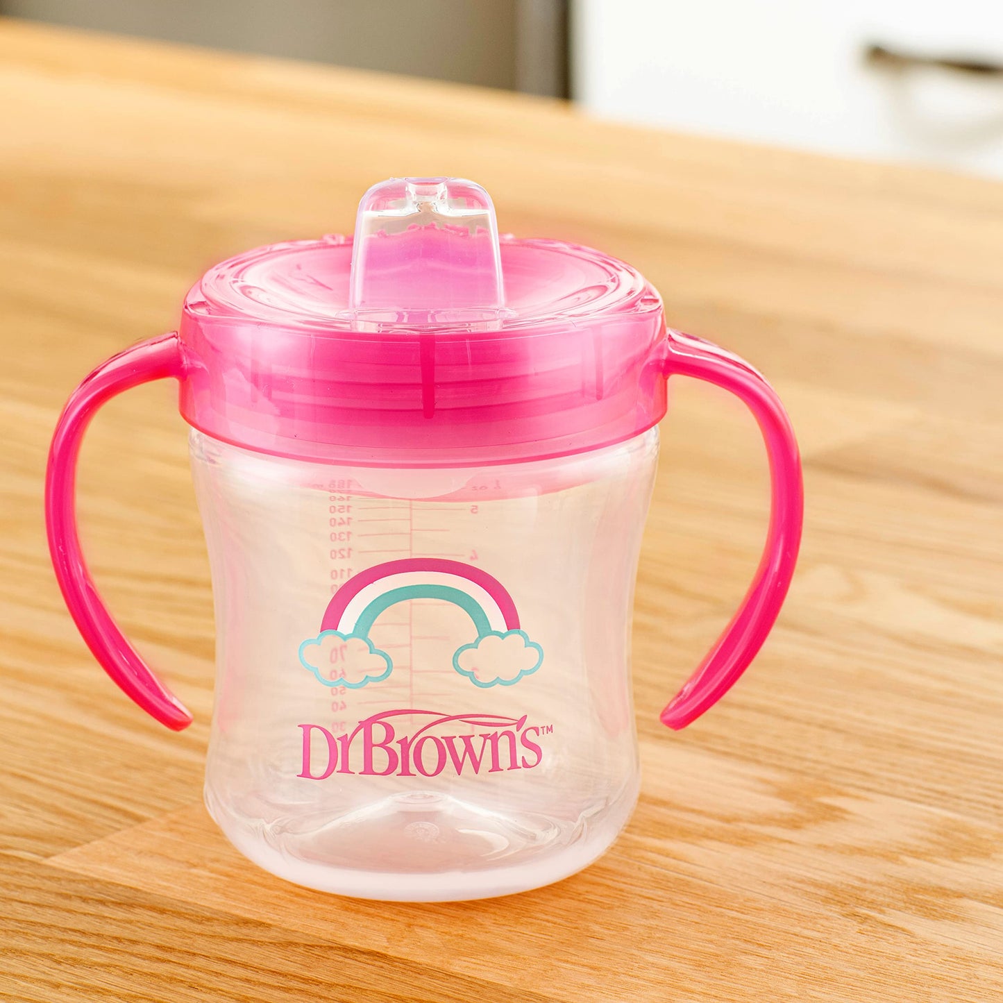Dr. Brown'S Transition Sippy Cup With Soft Spout - Pink - 6Oz - 6M+