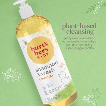 Baby Shampoo & Wash, Burt'S Bees Tear Free Soap, Natural Baby Care, Original, 21 Ounce (Packaging May Vary)