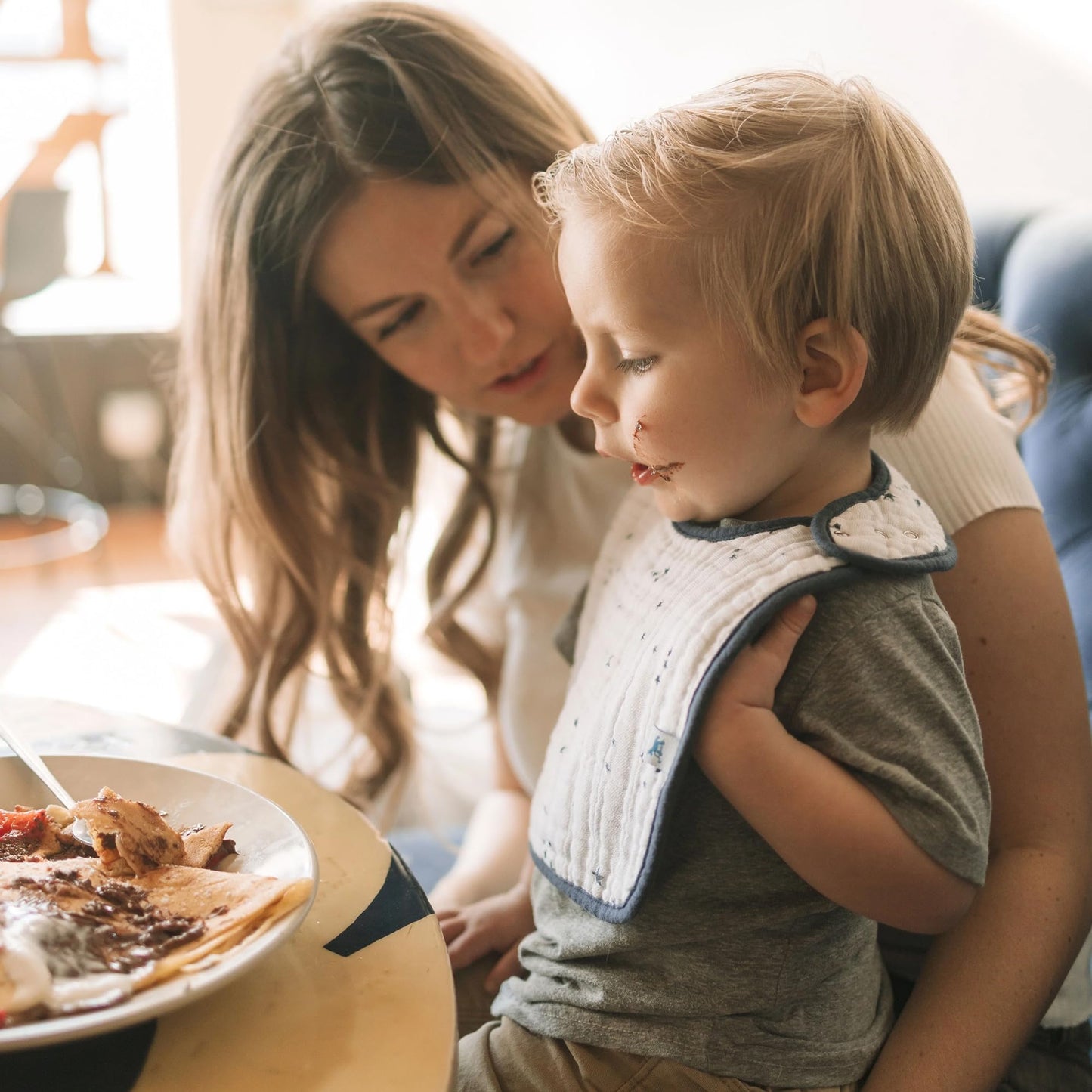 Little Unicorn Premium Classic Bib 3 Pack | Adjustable As Baby Grows | Soft Fabric On Skin | Great For First Time Eaters (Planet