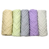 Babyhood 5 Pack Muslin Baby Washcloths Super Soft Newborn Bath Face Towels Cotton Reusable Wipes (18.5 X 6.7INCH) Light Green